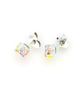 SPARK KOLCZYKI SMALL CUBE STUDS AURORE BOREALE