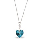 SPARK NASZYJNIK PETITE HEART BERMUDA BLUE