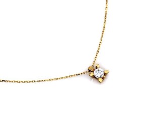Zloty delikatny naszyjnik z cyrkonią