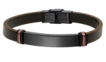 Bransoletka męska skórzana