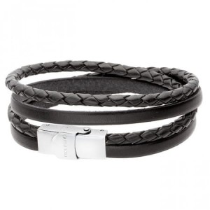 MANOKI BRANSOLETKA MĘSKA SKÓRZANA