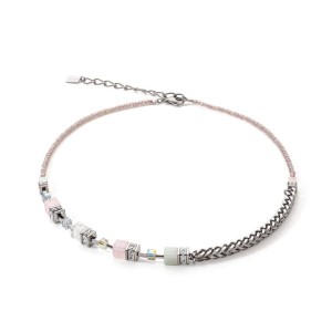 NASZYJNIK Z KWARCEM RÓŻOWYM 