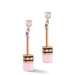 KOLCZYKI LIGHT BLUE-ROSE