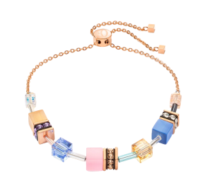 BRANSOLETKA LIGHT BLUE-ROSE