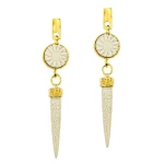 KOLCZYKI BIAŁY ŁABĘDŹ