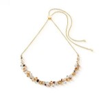 NASZYJNIK MINI BEIGE GOLD