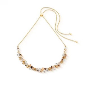 NASZYJNIK MINI BEIGE GOLD