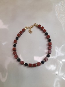 AURA-BRANSOLETKA Z TURMALINAMI I JASPISEM