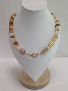 AURA NASZYJNIK Z CYTRYNEM