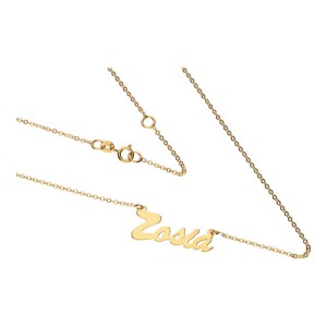 Naszyjnik złoty celebrytka Zosia 8K