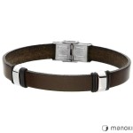 MANOKI BRANSOLETKA MĘSKA SKÓRZANA