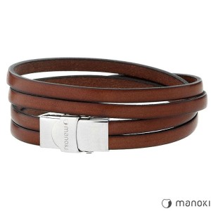 MANOKI BRANSOLETKA MĘSKA SKÓRZANA